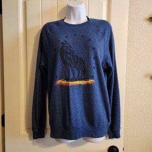 Levi's Soft Sweatshirt with Wolf Howling at the Moon
